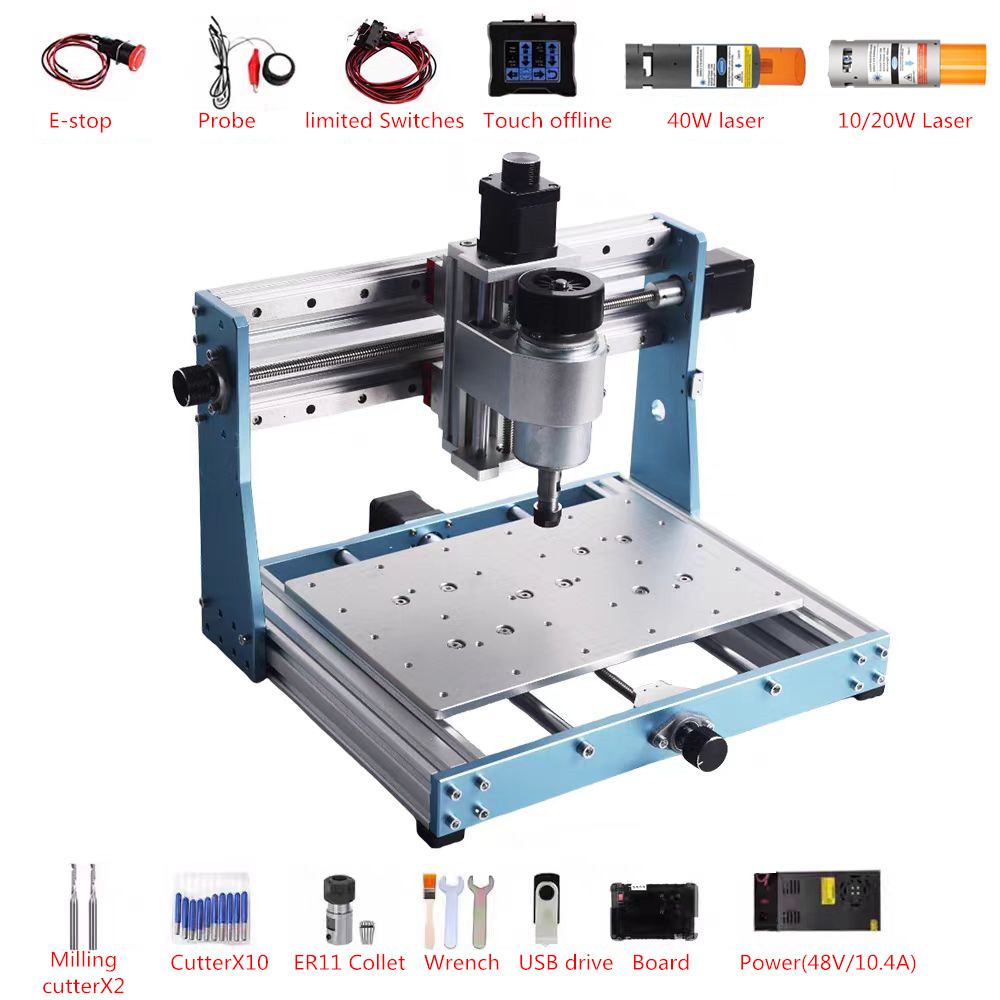 Mini Laser Engraver Cnc Router - Full Metal Mini CNC Router 3020