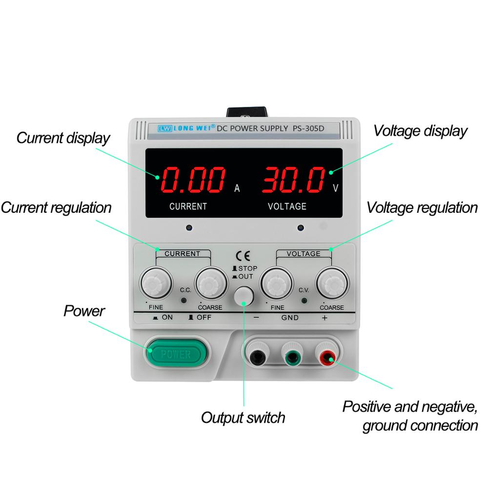 LW PS-305D 302D 303D 6402D 640 - Linear Lab Power Supply Adjustable ulasan dan harga