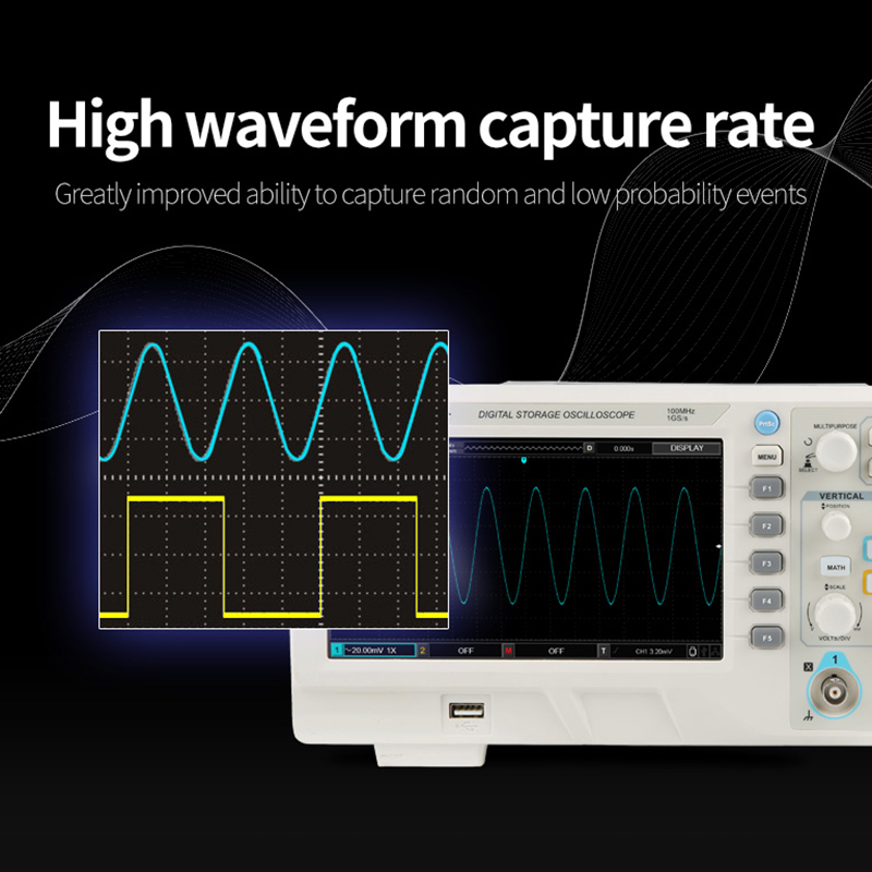 UNI-T UTD2102CEX+ Digital Stor - Digital Storage Oscilloscope 100Mhz ulasan dan harga
