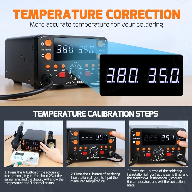 902D-IV 775W Soldering Station - Hot Air Rework Station T12 ulasan dan harga