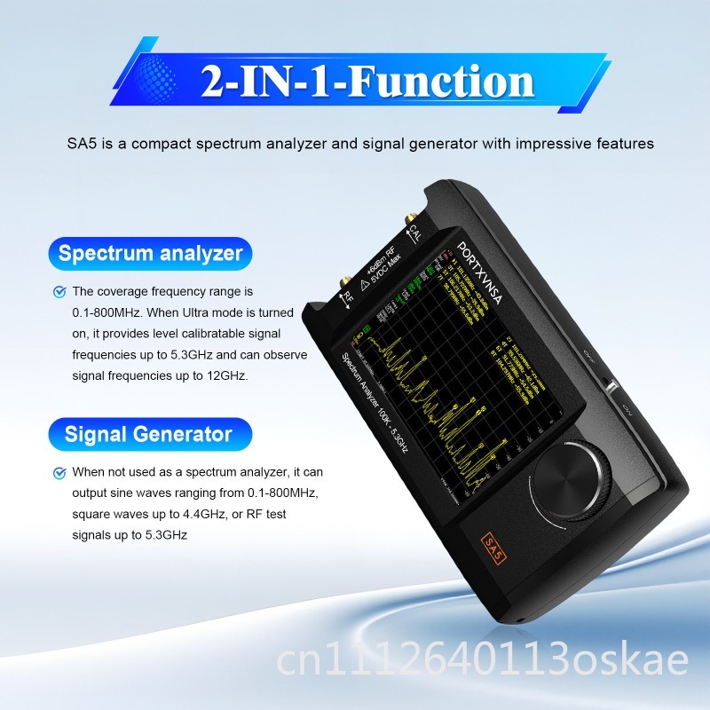 SA5 Multifunctional Handheld S - Signal Generator Spectrum Analyzer ulasan dan harga
