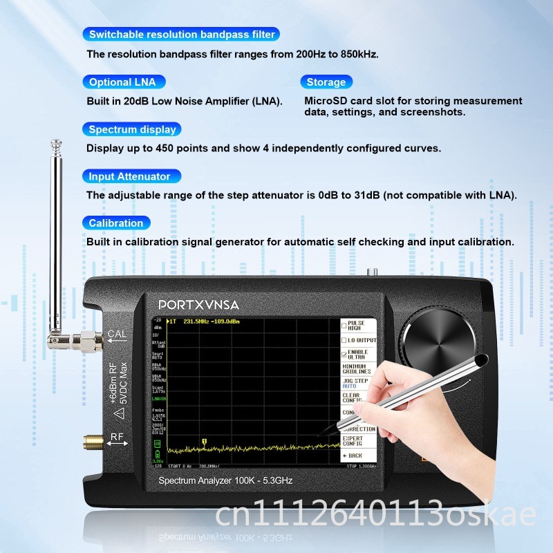 SA5 Multifunctional Handheld S - Signal Generator Spectrum Analyzer ulasan dan harga