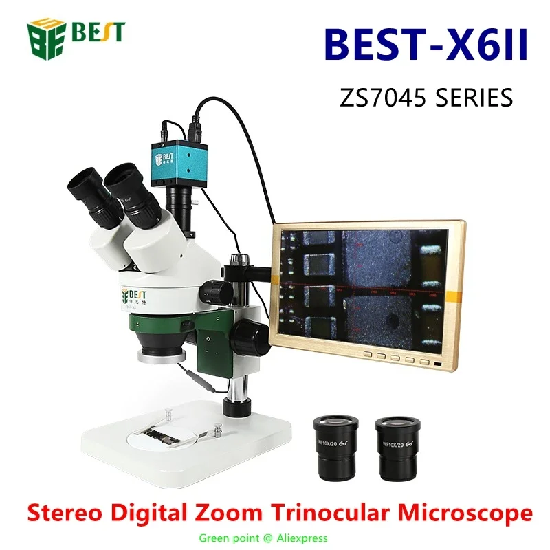 ZS7045 SERIES Stereo Digital Z - Stereo Trinocular Microscope Pcb ulasan dan harga