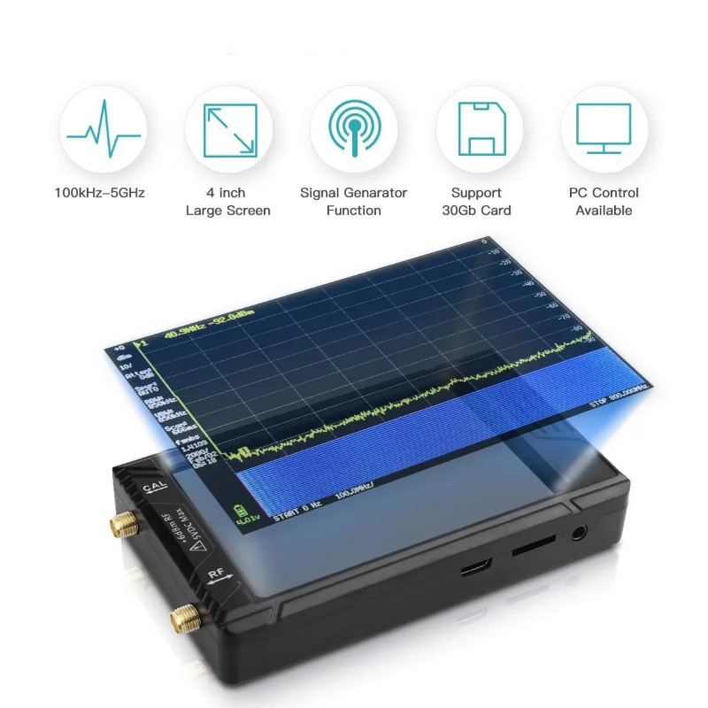 New Handheld Tiny Spectrum Ana - Signal Generator Spectrum Analyzer ulasan dan harga