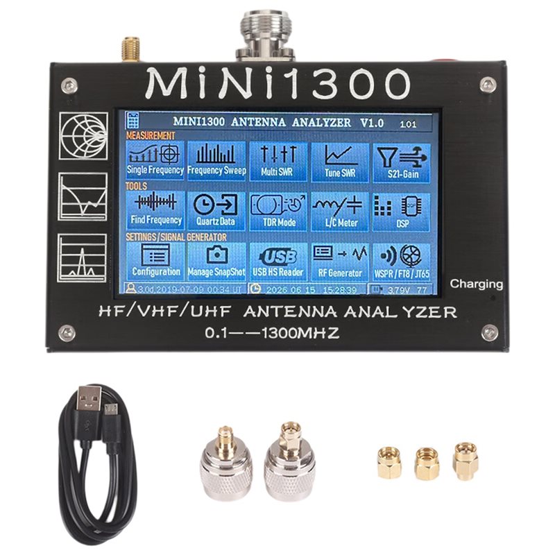 ALIM-Mini1300 4.3 Inch /VHF/UH - Signal Generator Spectrum Analyzer ulasan dan harga