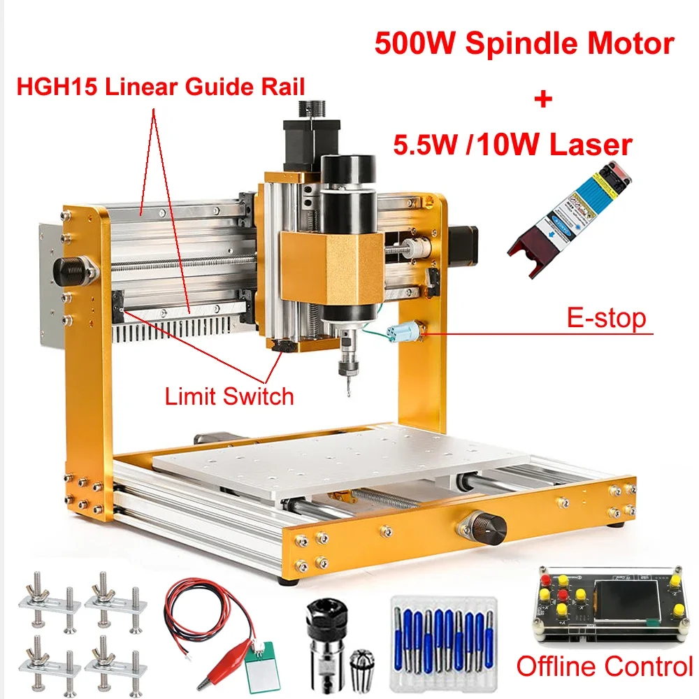 Linear Guide Rail Offline Alum - Mini Laser Engraver Cnc Router ulasan dan harga