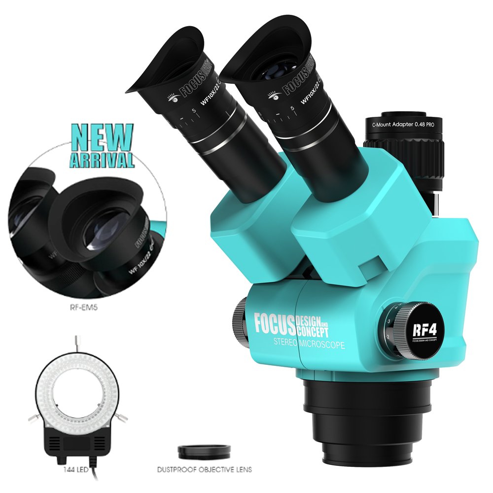 RF4 Trinocular Microscope RF-6 - Stereo Trinocular Microscope Pcb ulasan dan harga